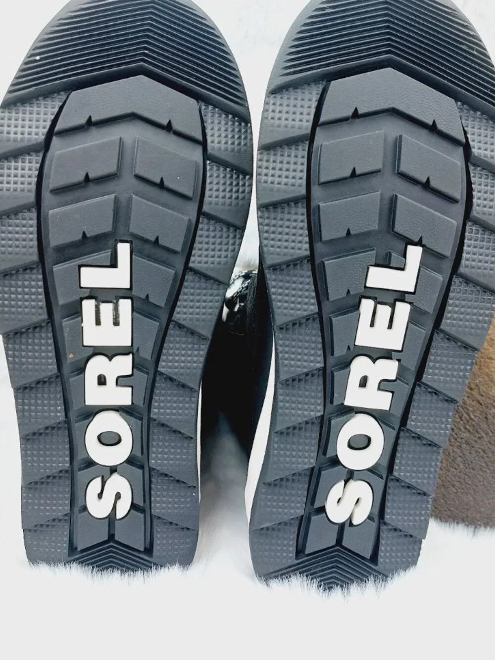 Set of 3 Sorel Crocs Girl's Black Cream Faux-Fur Snow Winter Boots Size US 3